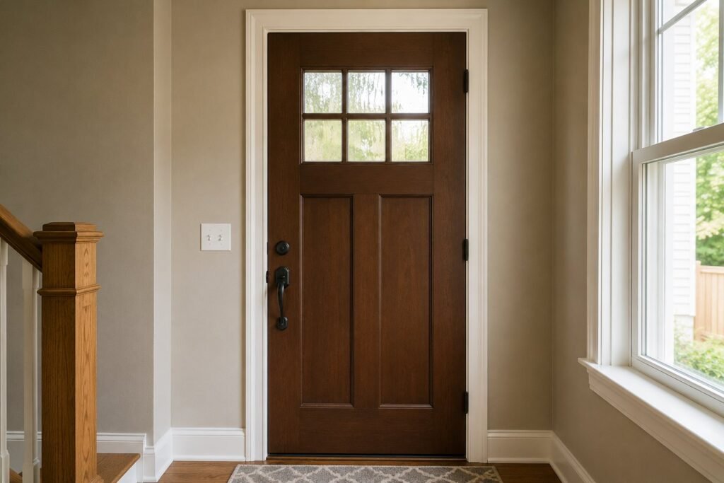 A freshly hung door with new hardware and even gap lines - Fix It-Cincy - Fix It-Cincy A freshly hung door with new hardware and even gap lines